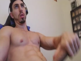 Jake Orion's big pecs and big cock