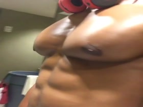 Sexy Black Pec Peaks and Suckable Nipples