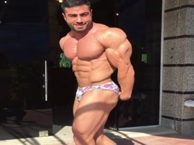 Hot Hunk Posing in the Sunshine
