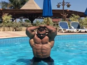 Posing in the Pool