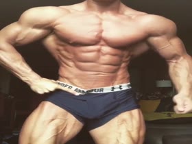 Shredded Muscle Stud Posing