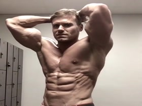 Burton Hughes - Blonde American Locker Room Posing