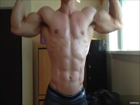 "Young John's" very grown-up and muscular body