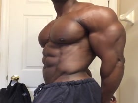 Beautiful Black Pecs