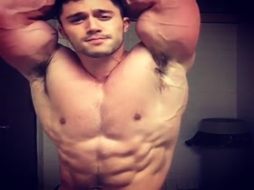 Very Hot Muscle Pup in the Locker Room - teen hotness