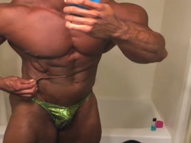 Pecs, Abs and a very tiny poser