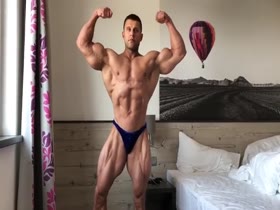 Roman Dudushkin is posing somewhere