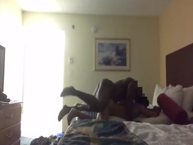 Black muscle hunk tops a man