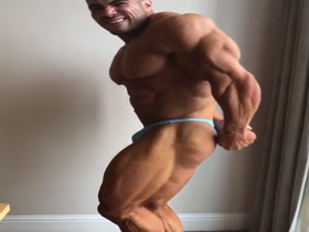 Huge Hunk and Tiny Baby Blue Poser