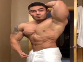 The Gorgeous V Shape on this Young Muscle Hunk!