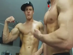 Horny musclestuds having fun