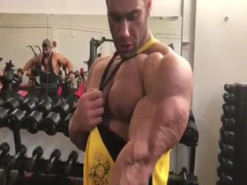 Ayat Bagheri - triceps, pecs, abs and quad shake - cut to perfection