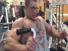 Glasses and Muscles - Elijah's Great Pecs