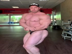 Pale Muscle God with Amazing Square Pecs and Huge Nipples