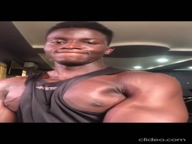 Pec Popping and Tongue Flicking- talented young muscle hunk