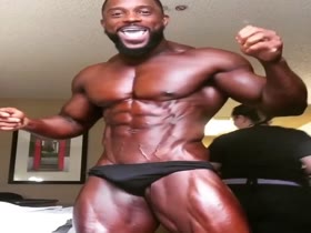 Hot, Verbal, Pumped, Polished Black Hunk