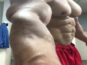 Really Amazing Pecs. Really Bad Shorts