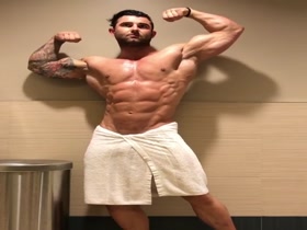 Locker Room Posing - drop that towel!