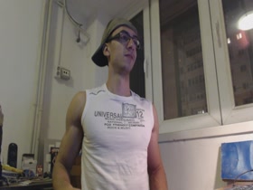 FitManDan - Cocky MUSCLE BOY Flexing!