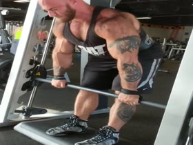 Caleb Blanchard working out