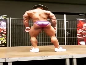 Bodybuilder Dance Posing