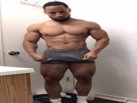 muscle posing