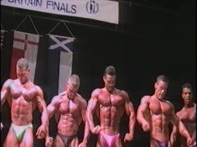 vintage bodybuilders posing