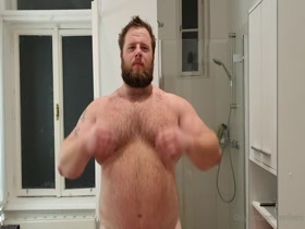 Muscle bull shows off