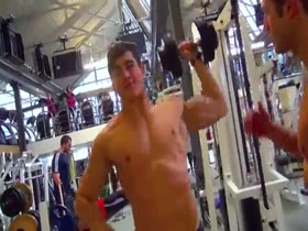 Pietro Works Out In Gym With Friend