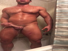 Hard in shower