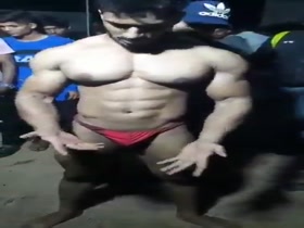 HUGE NIPPLES! India Bodybuilder Backstage