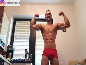 Young Bodybuilder Posing