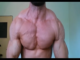 Vascular flexing in front of camera