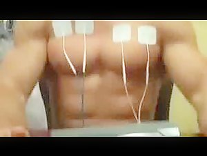 Muscle guy electric pecs