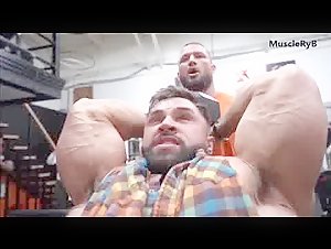 Regan Grimes orgasm face while training