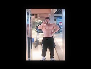 Showing off hot body