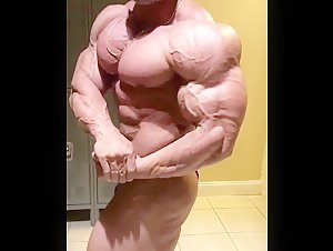 rubbing the pecs