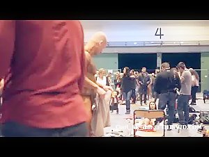 Bodybuilder Tanned Nude Backstage