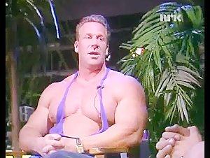 Norwegian bodybuilder on Talkshow