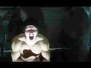 Young bodybuilder Flexing