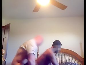 Married Muscular Construction worker fucks black guy