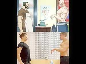 Full Metal Alchemist muscle cosplayers