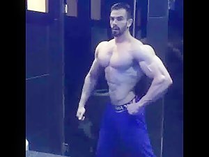 Ripped muscle man