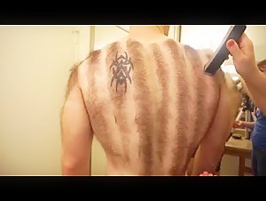 Shaving off thick fur