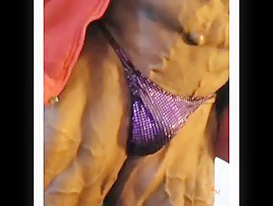 Powerful abs and thights with hot tiny purple brief