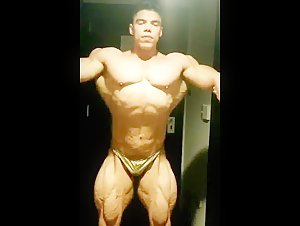 Jossue Posing in Gold