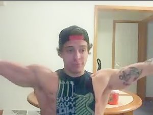 Hot Guy Flexing knows he looks good