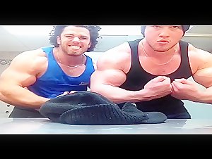 David Amaral & Robin Strand flexing…