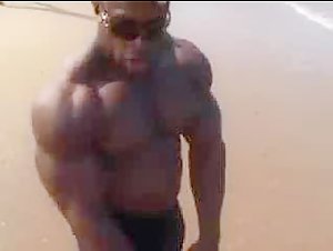 Beach flexing Rodney st Cloud