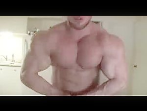 Musclegod pose and cum!